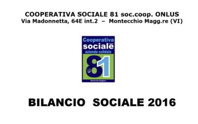 Bilancio Sociale 2016